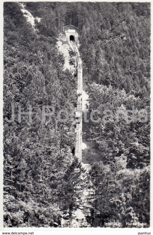 Interlaken - Harderbahn - Hotel Rest. Harderkulm 1326 m - 2543 - Switzerland - 1966 - used - JH Postcards