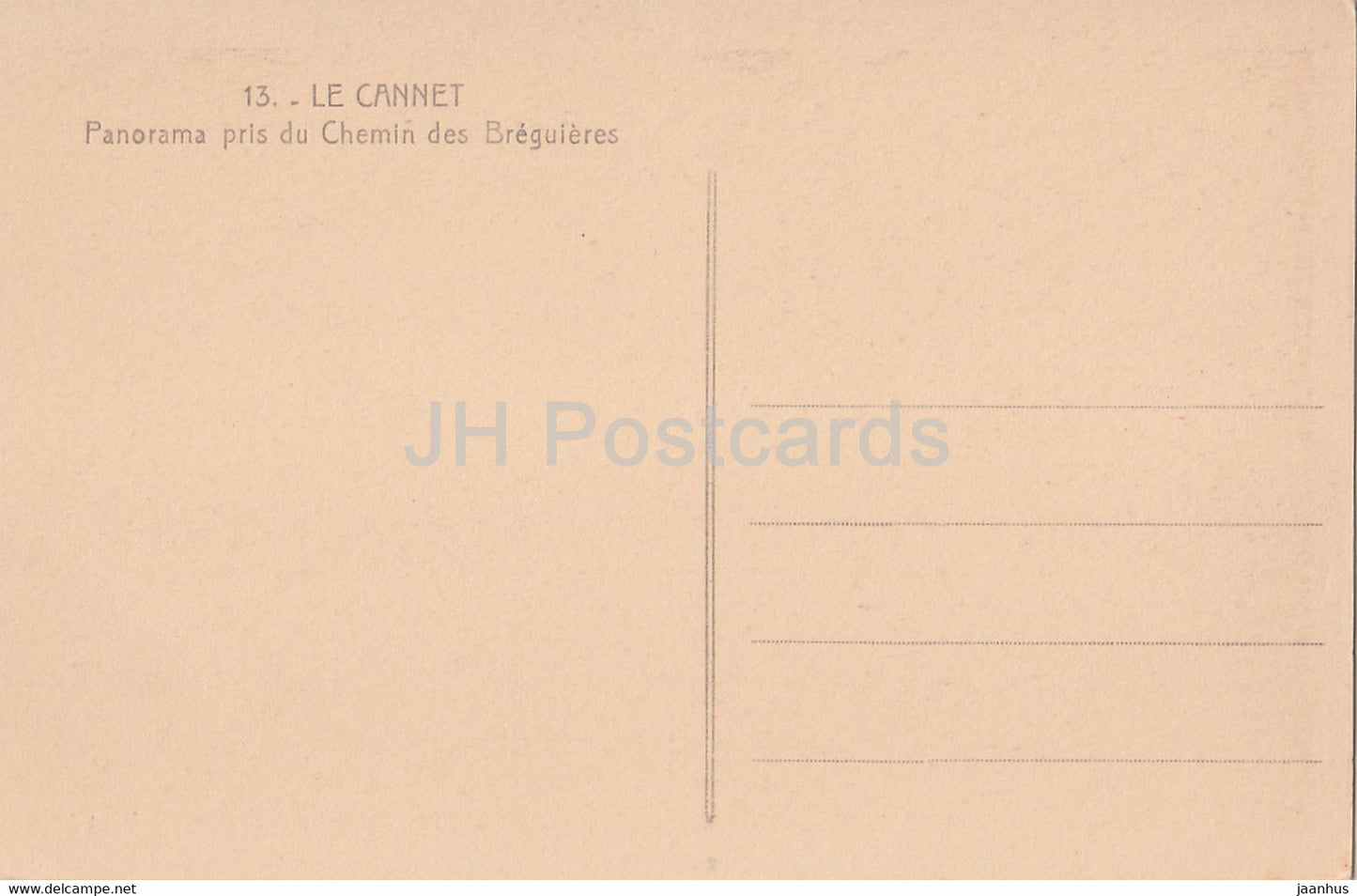Le Cannet - Panorama pris du Chemin des Breguières - 13 - alte Postkarte - Frankreich - unbenutzt