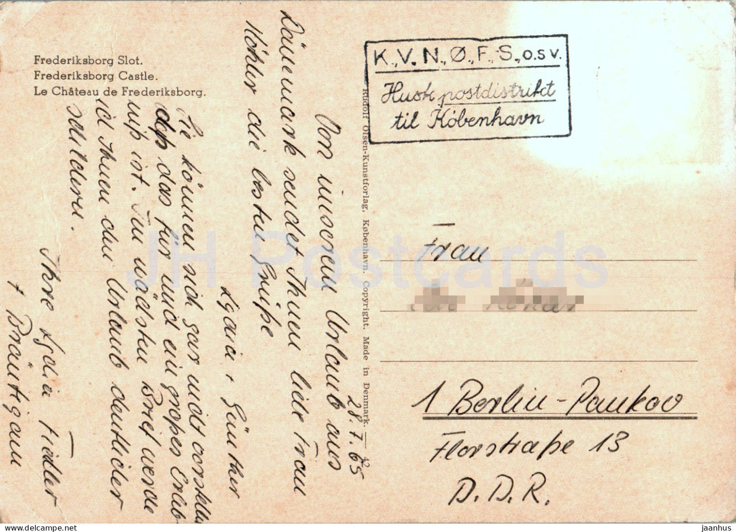 Frederiksborg Slot - castle - 42 - 1965 - Denmark - used