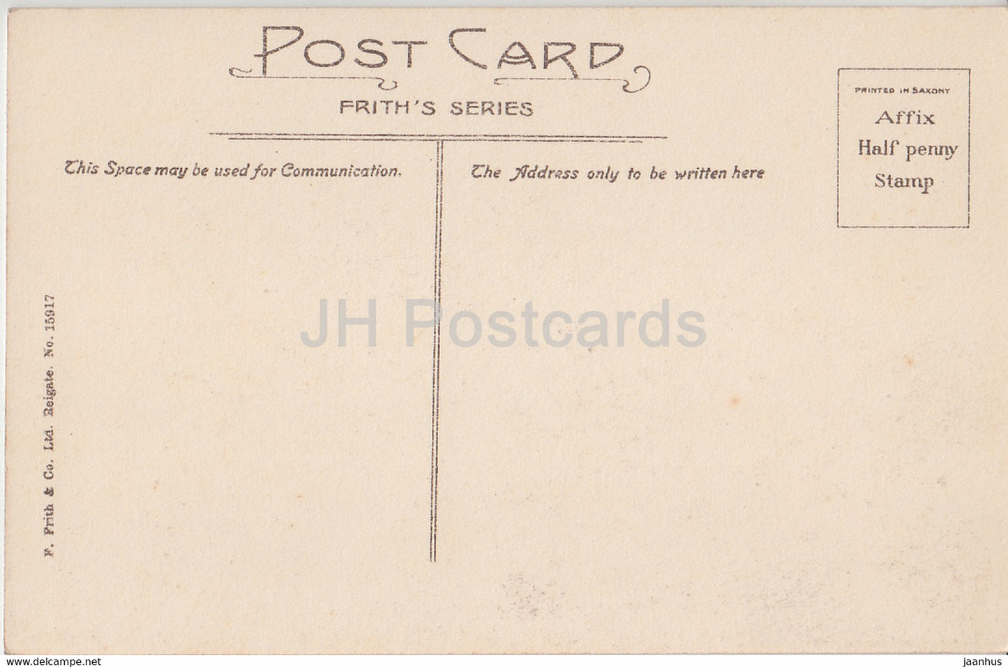 Corfe Castle - ruins - 15917 - old postcard - England - United Kingdom - unused