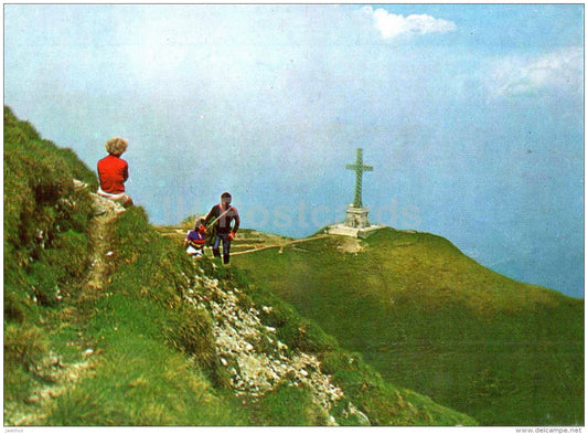 Bucegi mountains - monument on mount Caraiman - Romania - unused - JH Postcards
