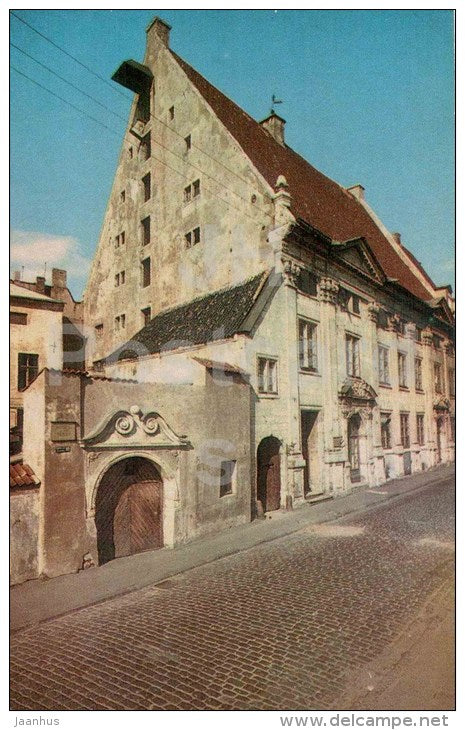 former Dannenstern´s house - Old Town - Riga - 1973 - Latvia USSR - unused - JH Postcards