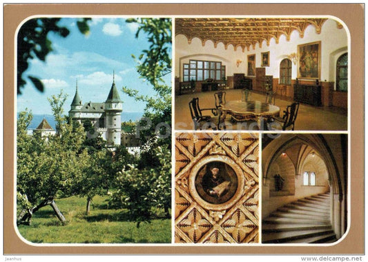 Bojnice - castle - Golden Hall - Staircase - Czechoslovakia - Slovakia - unused - JH Postcards