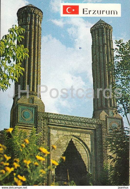 Erzurum - Double Minarets - Turkey - unused - JH Postcards