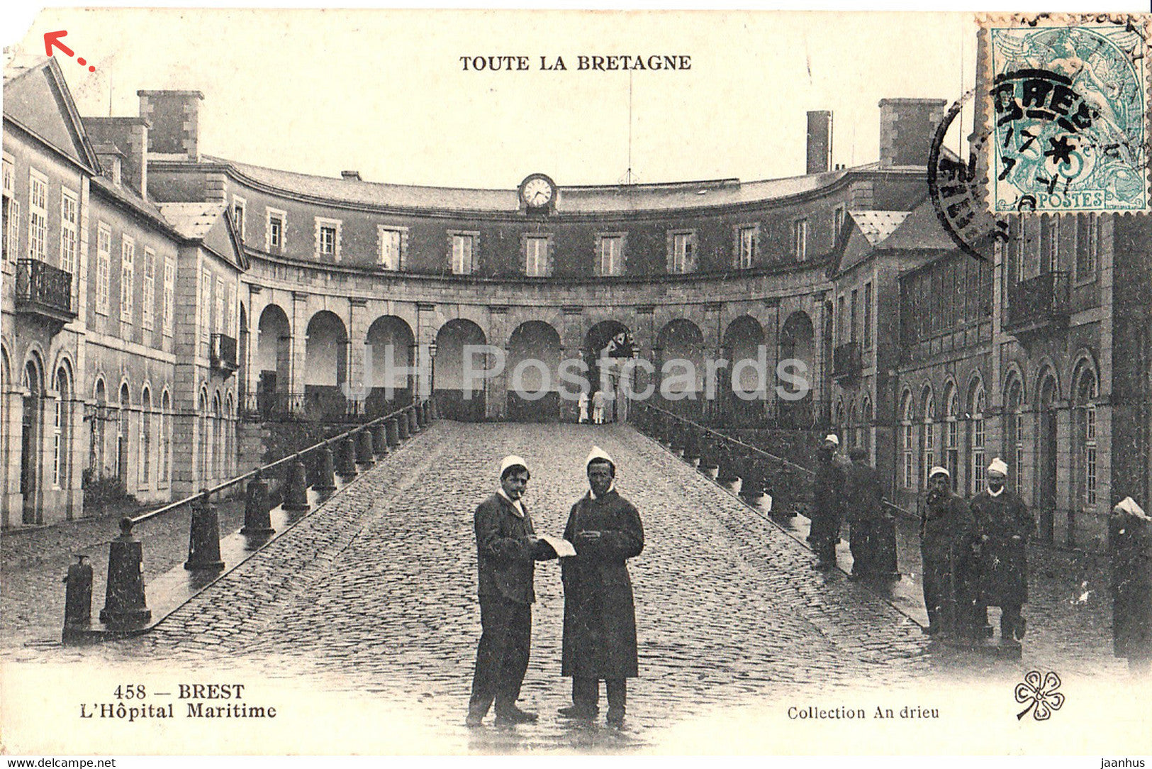 Brest - L'Hopital Maritime - Toute La Bretagne - 458 - old postcard - 1906 - France - used - JH Postcards