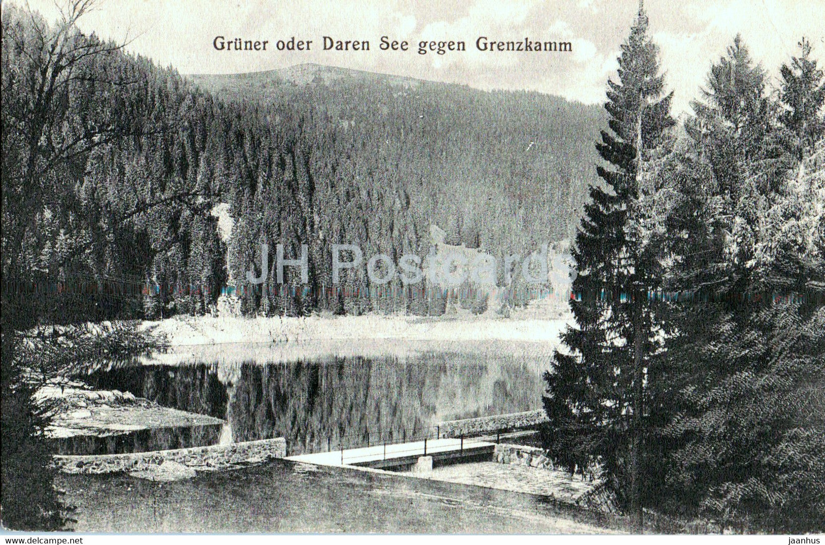 Gruner oder Daren See gegen Grenzkamm - old postcard - France - unused - JH Postcards