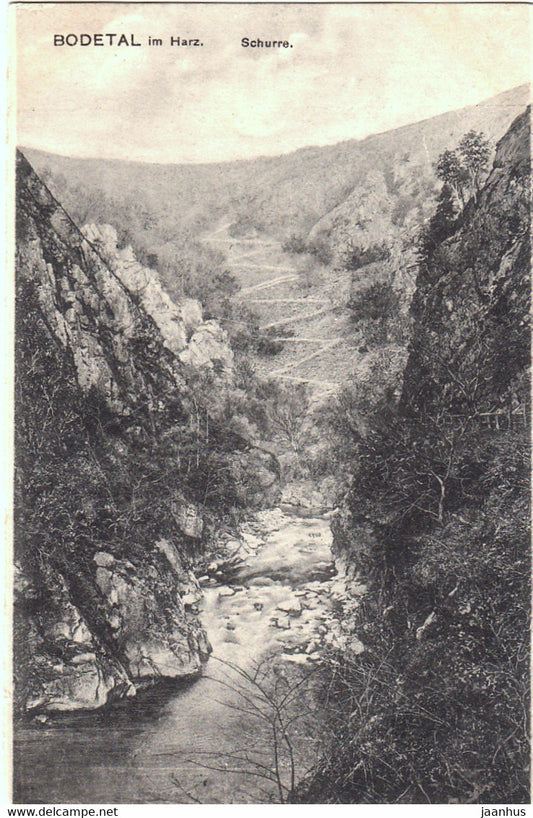 Bodetal im Harz - Schurre - old postcard - 2411 - Germany - unused - JH Postcards