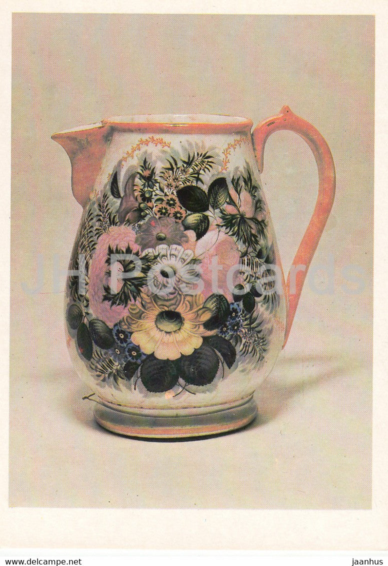 Jug - 1 - Russian ceramics and porcelain - 1982 - Russia USSR - unused - JH Postcards