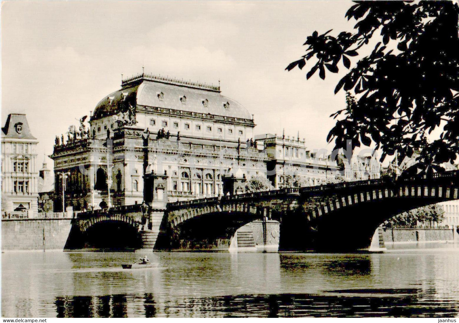 Praha - Prague - Narodni Divadlo - National Theatre - bridge - 1964 - Czech Republic - Czechoslovakia - used - JH Postcards