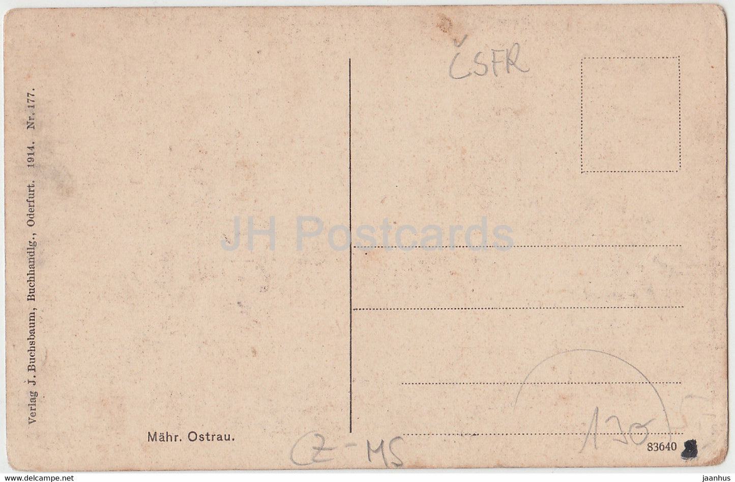 Mahr Ostrau - Ostrava - old postcard - Czech Republic - unused