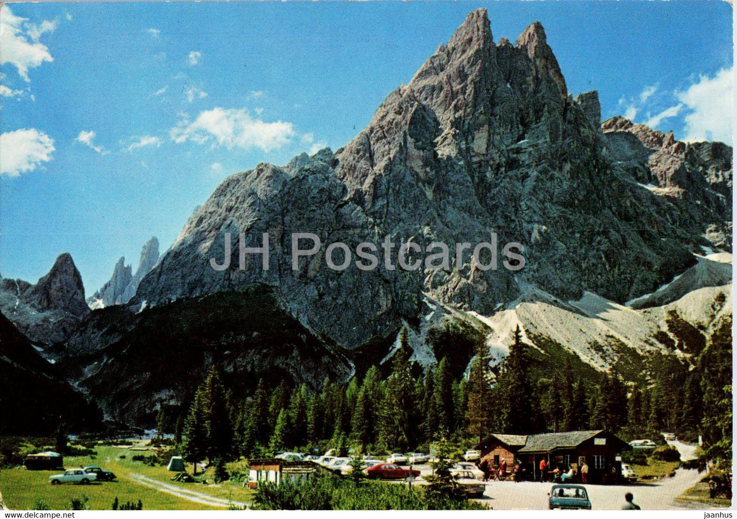 Fischleintal - Talschlusshutte - Einserkofel - Valle Fiscalina - Rifugio Fondo Valle - Cim Uno - 1972 - Italy - used - JH Postcards
