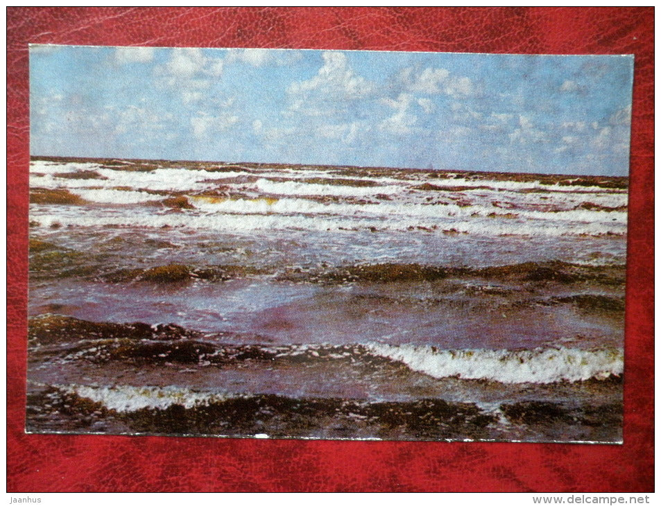 Rough Sea - Jurmala - 1978 - Latvia USSR - unused - JH Postcards