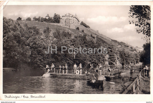 Vaihingen - Enz Strandbad - old postcard - Germany - unused - JH Postcards