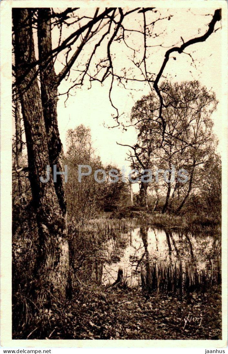 Foret de Fontainebleau - La Mare aux Fees - La Douce France - 59 - old postcard - 1933 - France - used - JH Postcards