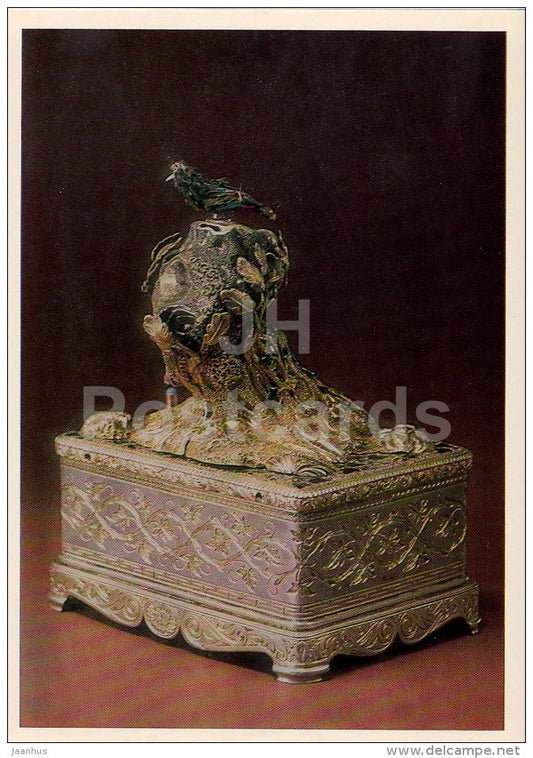 Music Box , Switzerland - Silver - Jewellery - 1985 - Russia USSR - unused - JH Postcards