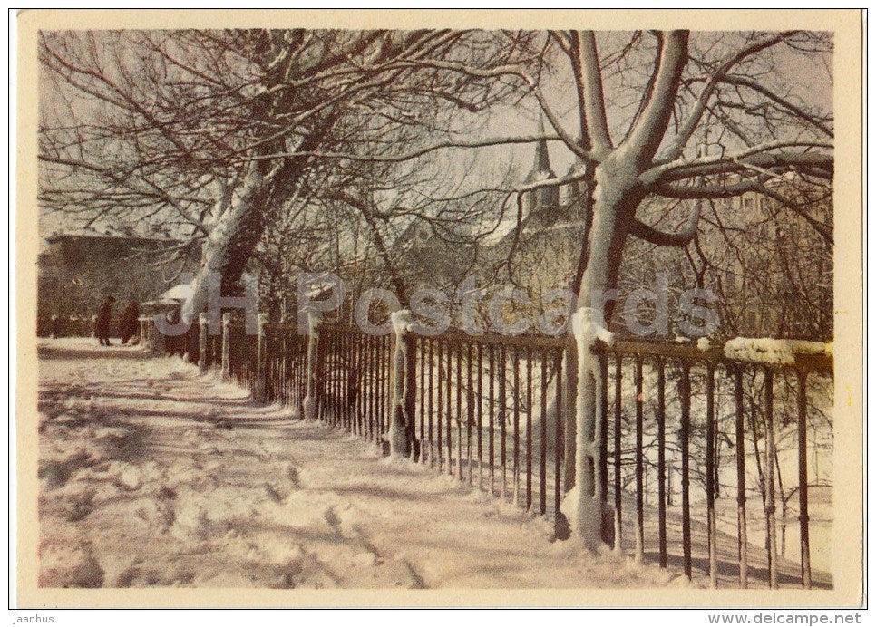 Harju Hill in the Winter - Tallinn - 1969 - Estonia USSR - unused - JH Postcards