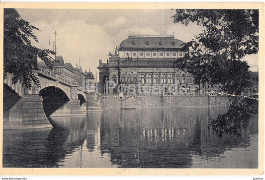 Praha - Prague - Nationaltheater - Narodni divadlo - theatre - old postcard - 1941 - Czech Republic - used - JH Postcards