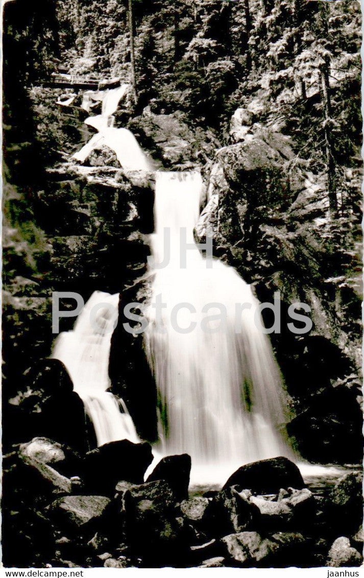Triberger Wasserfall - old postcard - Germany - unused - JH Postcards