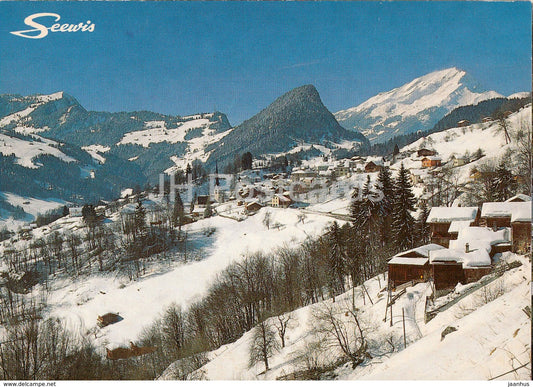 Seewis im Prattigau 1000 m - Valzeiner Haupt  - Calanda - 1989 - Switzerland - used - JH Postcards