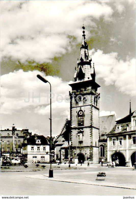 Chomutov - namesti 1 Maje - May 1st square - 1968 - Czech Repubic - Czechoslovakia - used - JH Postcards