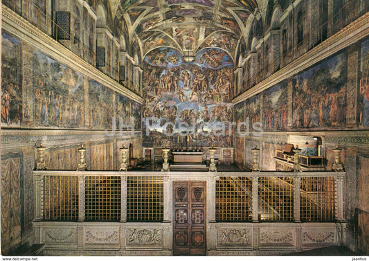 Roma - Rome - Vatican - La Capella Sistina - interno - The Sistine Chapel - interior - Italy - unused - JH Postcards