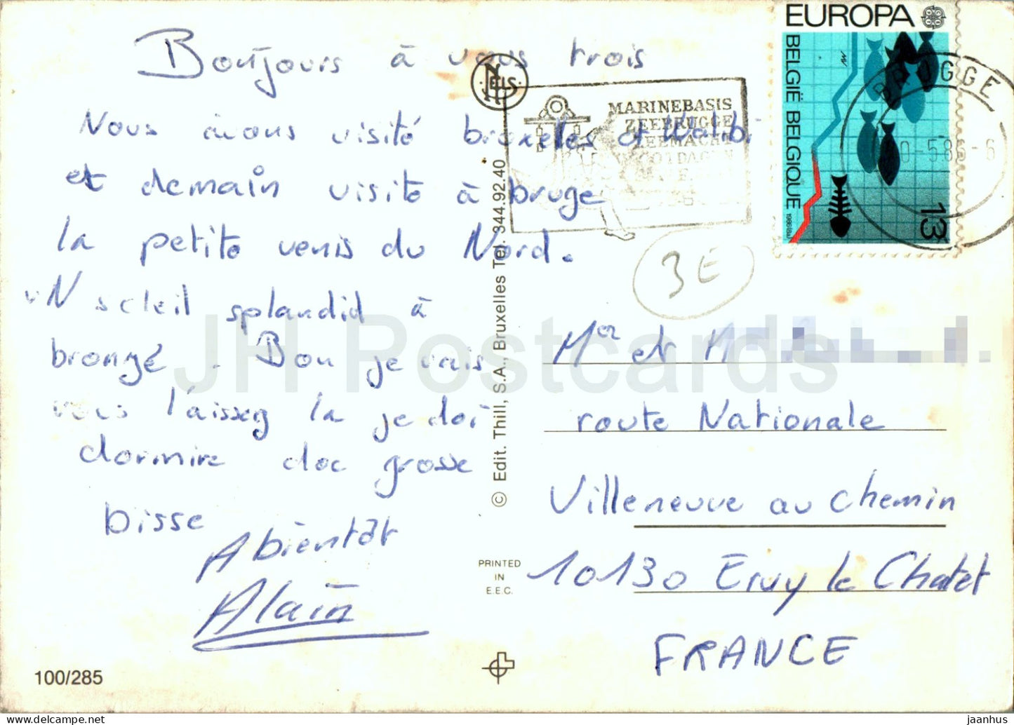 Bruxelles - Bruxelles - Manneken Pis - Garçon - cathédrale - multiview - 100/285 - 1986 - Belgique - occasion