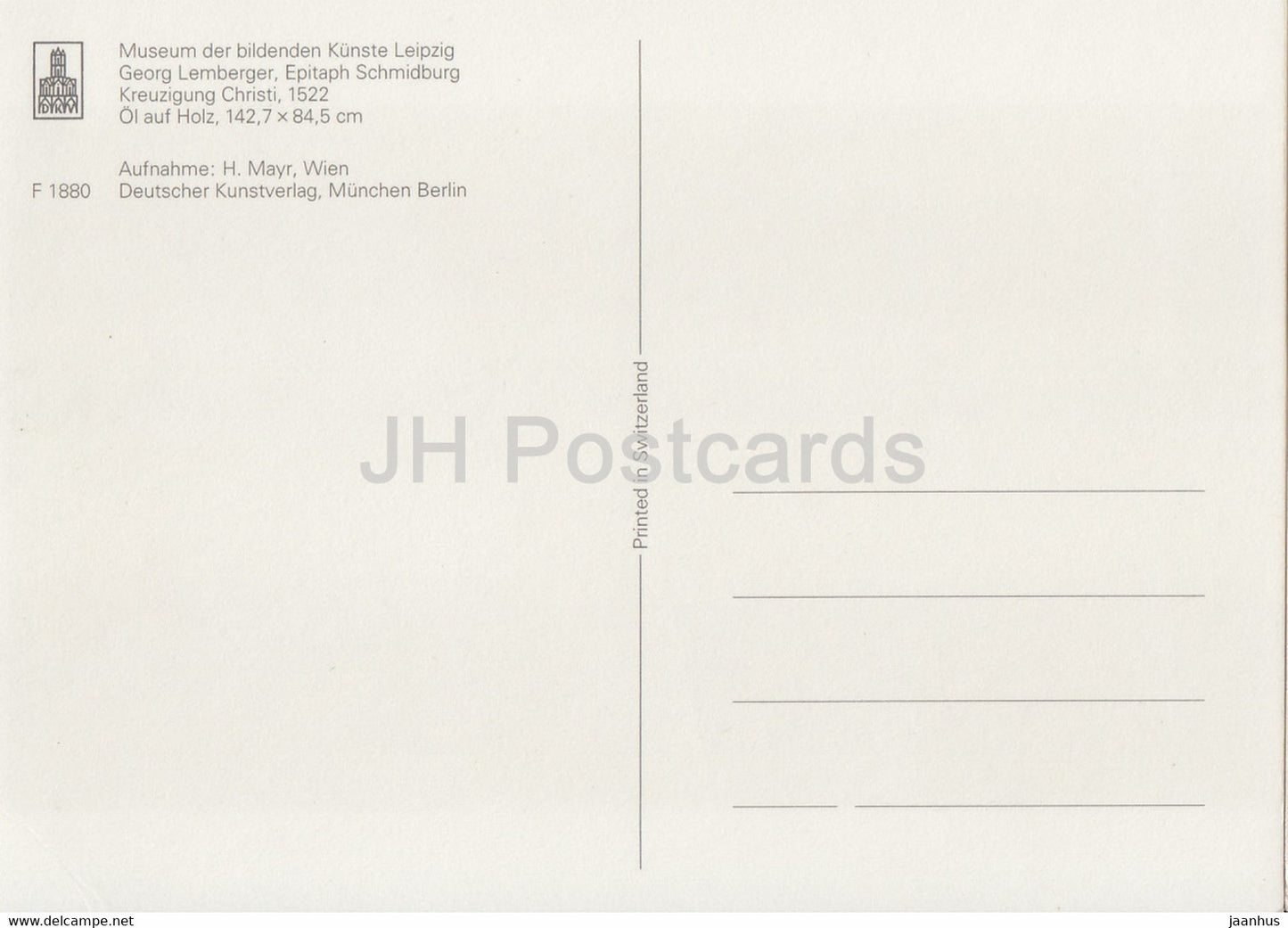peinture de Georg Lemberger - Kreuzigung Christi - Art allemand - Allemagne - inutilisé