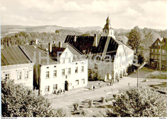 Zacler - namesti - square - Czech Repubic - Czechoslovakia - unused - JH Postcards