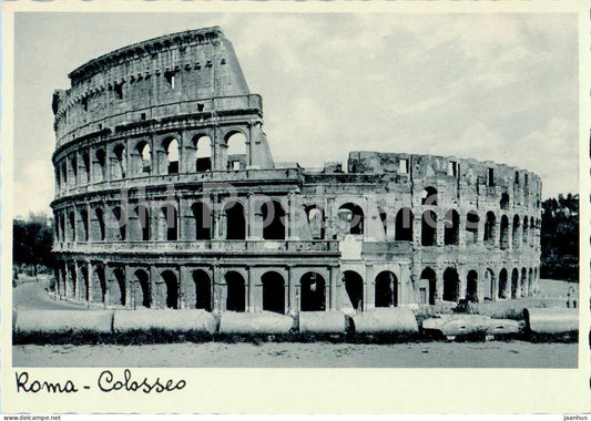 Roma - Rome - Colosseo - Colosseum - ancient world - old postcard - 1934 - Italy - unused - JH Postcards