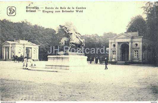 Bruxelles - Brussel - Entree du Bois de la Cambre - 1 Bataillon - Feldpost - old postcard - 1916 - Belgium - used - JH Postcards