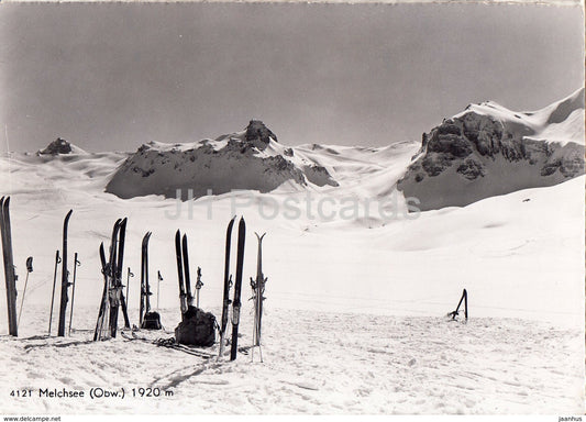Melchsee 1920 m - Herrliches Skigebiet - ski resort - skiing - Switzerland - unused - JH Postcards