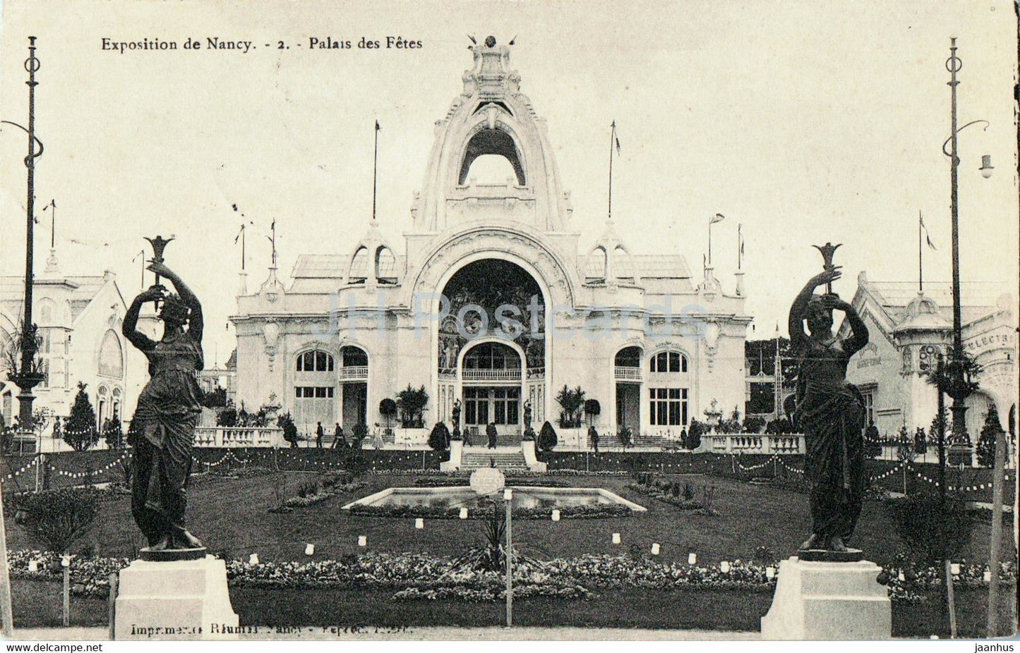 Exposition de Nancy - Palais des Fetes - 2 - old postcard - 1910 - France - used - JH Postcards