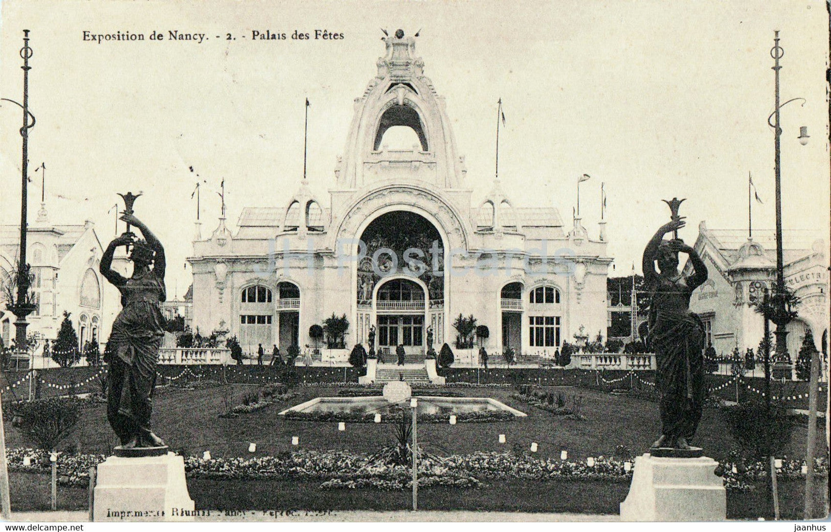 Exposition de Nancy - Palais des Fetes - 2 - old postcard - 1910 - France - used - JH Postcards