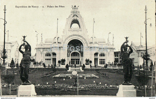 Exposition de Nancy - Palais des Fetes - 2 - old postcard - 1910 - France - used - JH Postcards