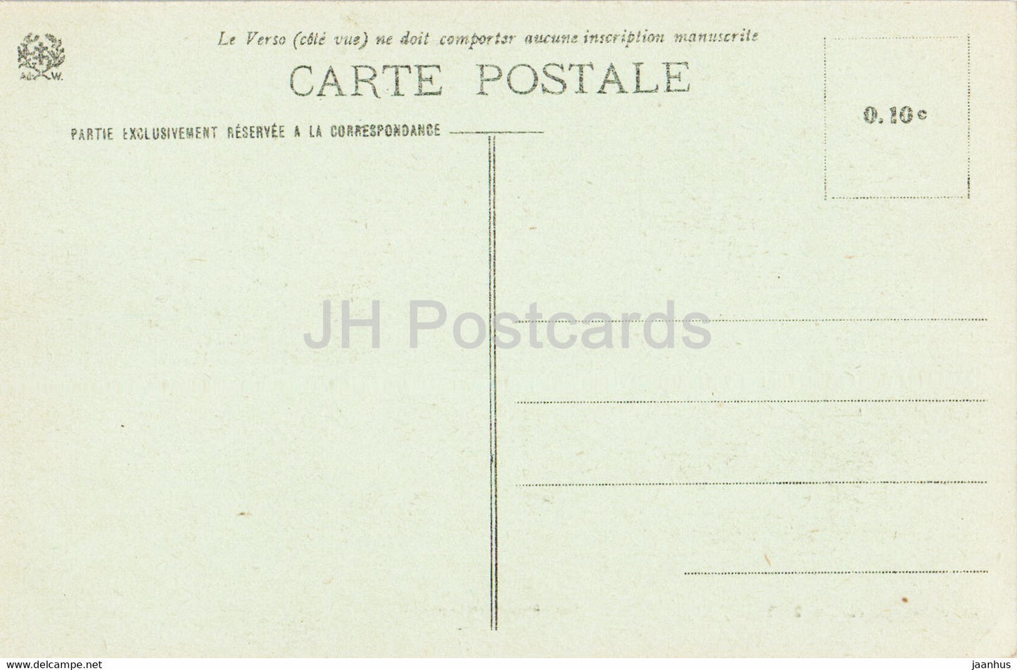 Saint Die - College de Garcons - boys college - horse carriage - 3463 - old postcard - France - unused