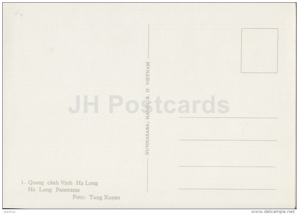 Ha Long Panorama - Halong and Environs - old postcard - Vietnam - unused - JH Postcards