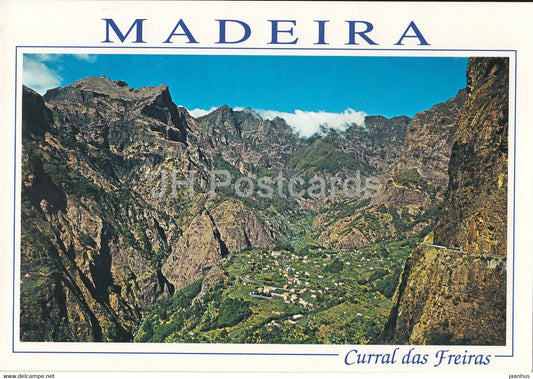 Madeira - Curral das Freiras - Uma aldeia do interior - inland village - Portugal - unused - JH Postcards