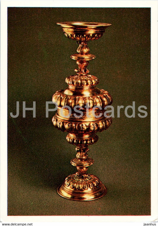 Twin Goblet - Germany - silver - Moscow Kremlin Armoury - 1976 - Russia USSR - unused - JH Postcards