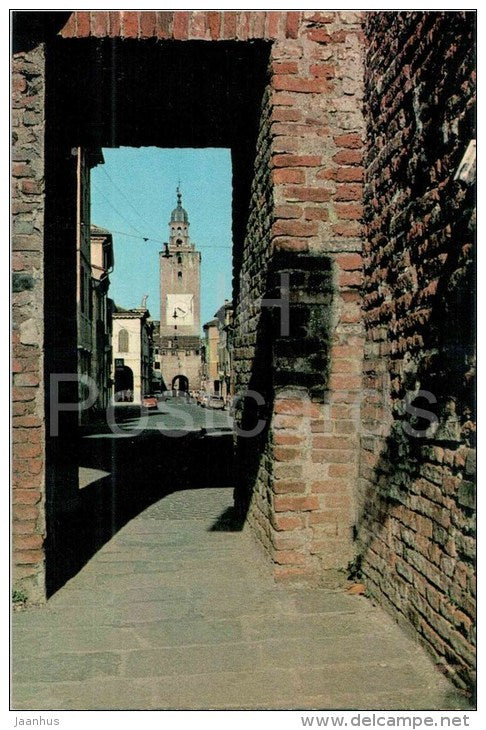 Da Porta Cittadella la torre dell`Orologio - gate - Castelfranco Veneto - Trevisio - Veneto - Italia - Italy - unused - JH Postcards