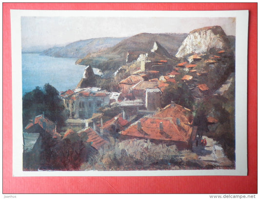 illustration by G. Manizer - Balchik - Bulgaria - 1985 - Russia USSR - unused - JH Postcards