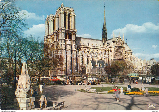 Paris - Notre Dame - Square Viviani - 567 - France - old postcards - unused - JH Postcards