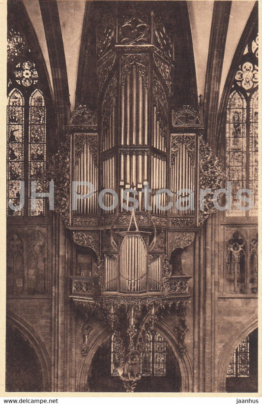 Strasbourg - Strassburg - Cathedrale de Strasbourg - L'Orgel - old postcard - Germany - unused - JH Postcards