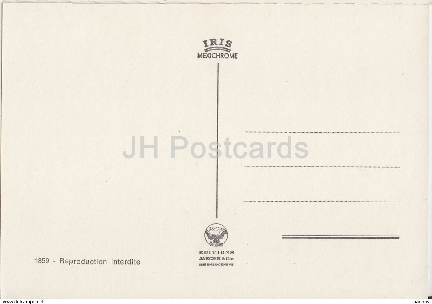 Montreux la Nuit - 1859 - Switzerland - unused