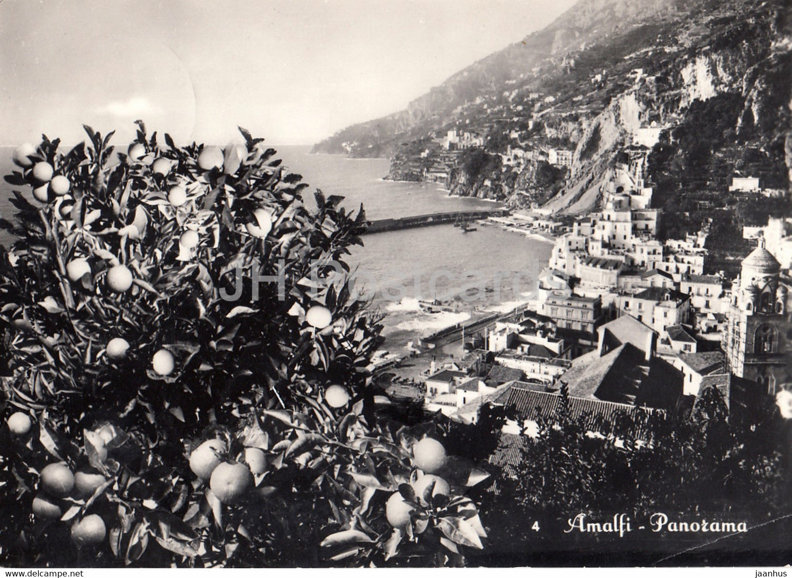 Amalfi - Panorama - old postcard - 1952 - Italy - used - JH Postcards
