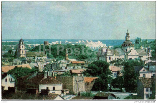 general view - Vilnius - 1969 - Lithuania USSR - unused - JH Postcards
