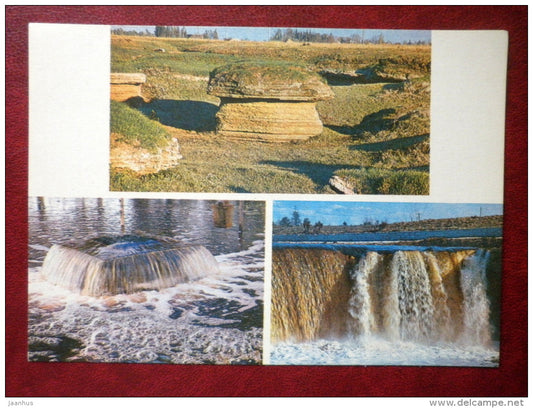 Carst phenomena at Kostivere and Tuhala - Jägala waterfall - Harju district - 1981 - Estonia USSR - unused - JH Postcards