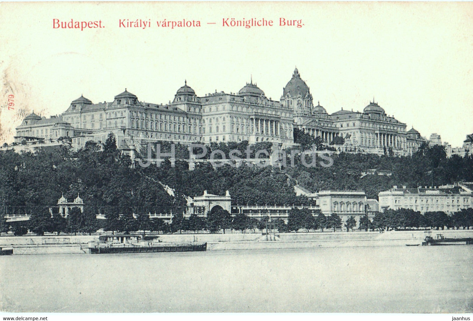 Budapest - Kiralyi varpalota - Konigliche Burg - old postcard - 1909 - Hungary - used - JH Postcards