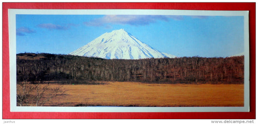 Koryaksky volcano - Petropavlovsk-Kamchatsky - 1988 - Russia USSR - unused - JH Postcards
