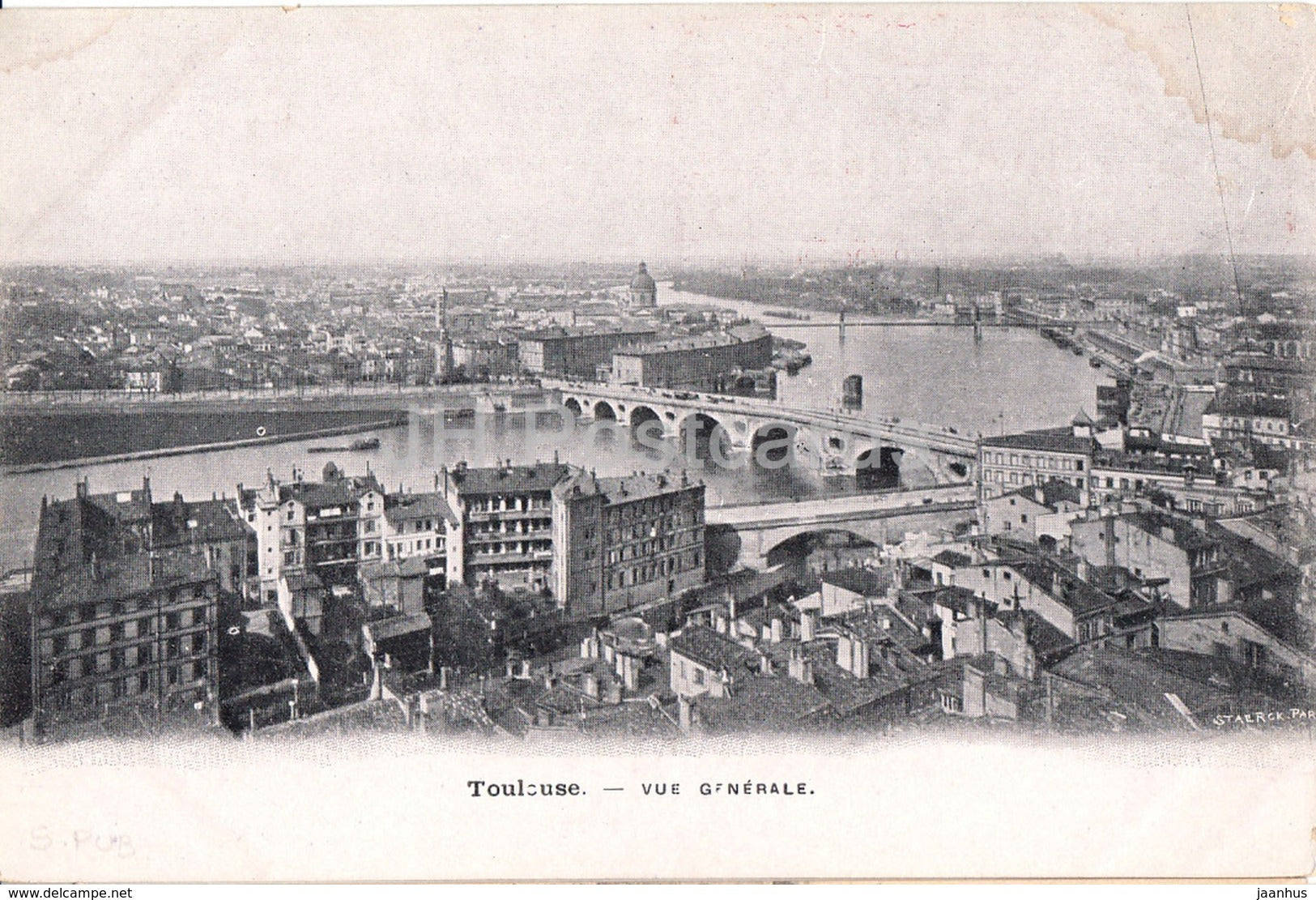 Toulouse - Vue Generale - Lait d'Appenzell - old postcard - France - unused - JH Postcards