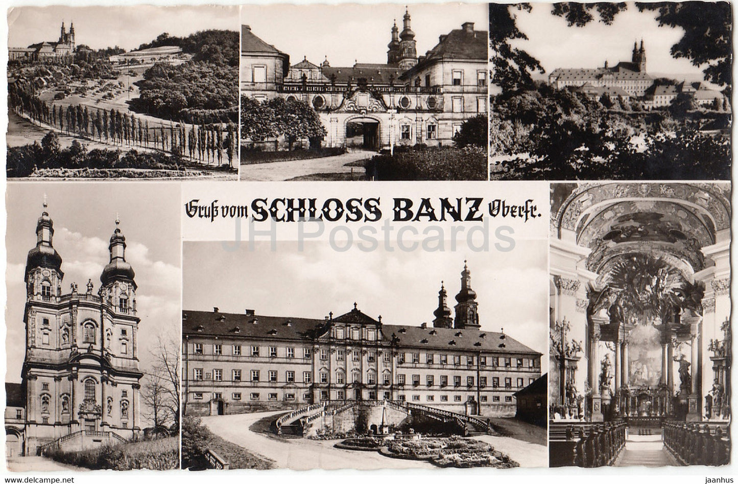 Gruss vom Schloss Banz Oberfr - castle - Germany - unused - JH Postcards